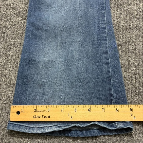 Democracy Ab Solution Womens Bootcut Jeans Size 10P Blue Denim Stretch Mid Rise - Picture 8 of 9